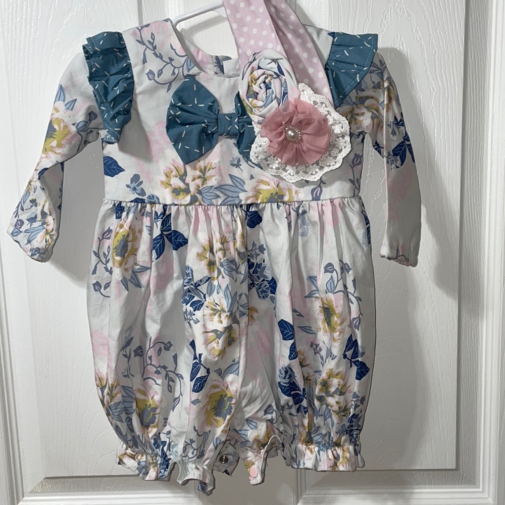 Haute Baby Romper and Headband Set